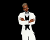 S321}White Tux With Blk 