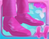 Very pink suit shoes