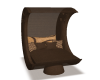 brown cuddle chair