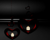 Red Hanging Hearts
