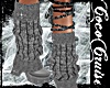 CC* Goth socks grey shoe