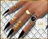 [LW]Black Nails+Rings