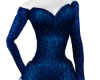 blue shine gown