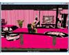 pink rose tv stand