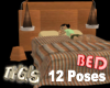 Bed with 12 poses Stripe