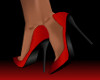 Red Satin Heels