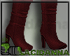 Maroon Slouch Boots