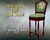 Antique Tall BarStool Gn