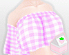 Purple Gingham Crop