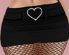 E* Black Heart Skirt RL