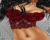 Dark Red Lace