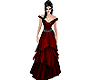 Nyxian Dark Red Gown