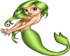 Lime Green Mermaid