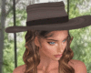 S- Cowgirl Brown Hat