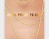 ℳ. Gold Necklace x3