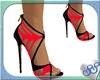 panT red/black heels