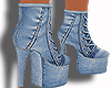 denim short boots