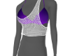 *Purple/White Sexy Top