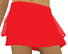 mini skirt solid red