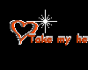Take my heart. Sticker.