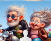 Funny biker background