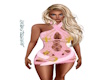 pink with gold buckles