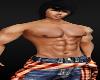 Blue Jeans Pants Bottoms Red White Shirts Muscles Beach Summer T