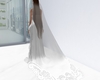 white wedding veil