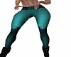 Teal Heart Jeans