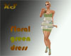 KS - Floral green Dress