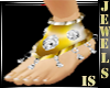 (IS)Gold jeweled Feet