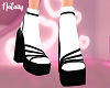 Y! Black Sandals Socks