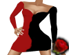 sxy short red&blk Dress