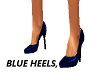 blue high heels,