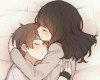Cuddling Couple Cutout