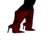 dark red boots