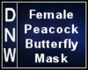 Peacock butterfly mask