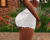 White Jean Skirt