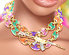 Magenta Color Necklace