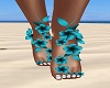 Spring Blue Floral Feet