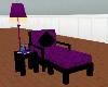 Purple/Black Lounge