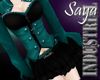 Goth dark Teal Outfit
