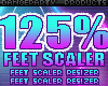 125% Feet Scaler Resizer