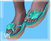 ᘎК~Turquoise Sandals
