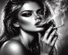 BW Girl Smoking