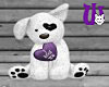 Valentine Puppy purple