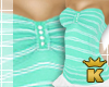 {K} Mint Candy Tube Top