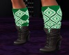 boots green socks