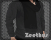 [ZT] Grey Shirt + Scarf