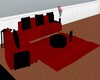 *AN* Red/Black Couch